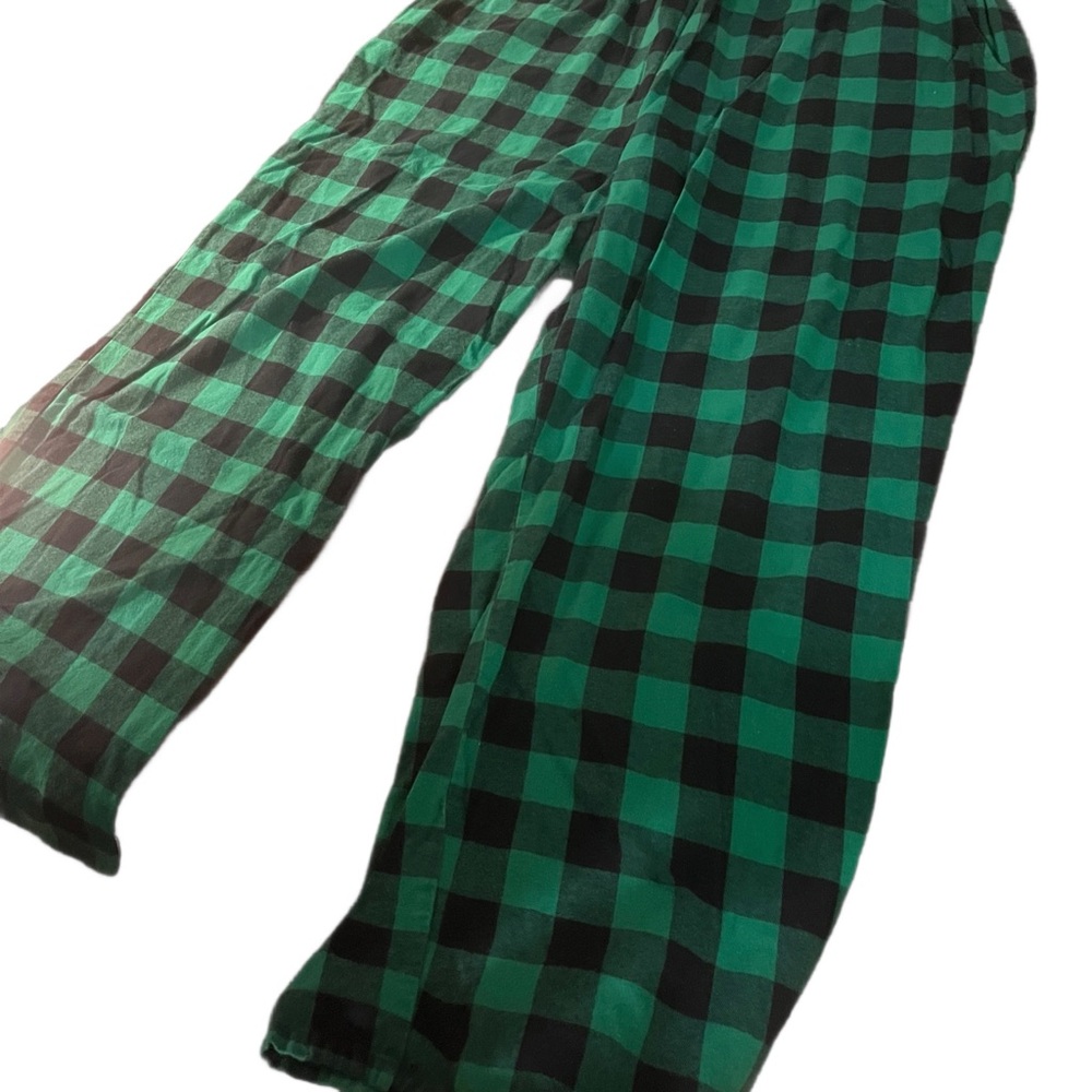Forever 21 Green Plaid Pajama Pants